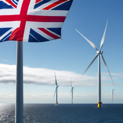Rule Britannia, åtminstone med vindsnurror på Nordsjön. Bild: Arkivbild