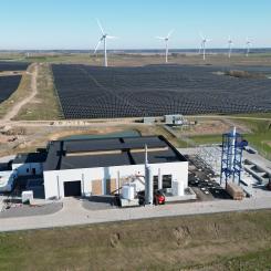 En grön ammoniakfabrik i Ramme, nordvästra Jylland, Danmark. Foto: Topsoe
