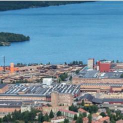 I Ludvika, ”världens kraftcentrum”, ligger Hitachi Energys drygt 500 000 kvadrat-meter stora anläggning. Efter storordern från Tennet investerar företaget en miljard kronor i nya fabriker, nya produktionslinjer och uppgraderade testhallar i Sverige. Fotocred: Hitachi Energy