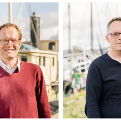 Jan Schmidtbauer Crona, utredare vid HaV, Joacim Johannesson, utredare vid HaV. Foto: Natalie Greppi