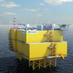 2GW plattform till havs. Foto: TenneT