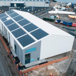 Installationen vid centret i Blyth (på bilden) kan generera 90 000 kilowattimmar per år. Bild: ORE Catapult.